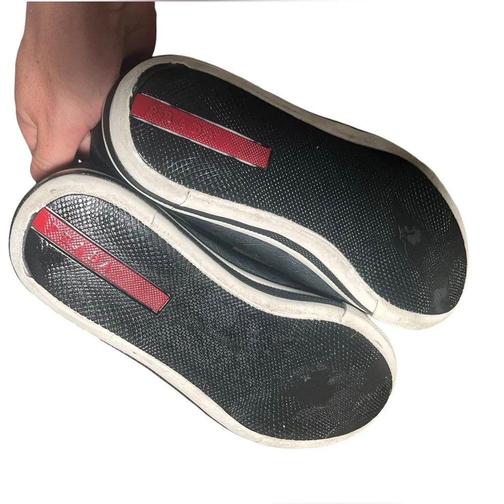 Prada Leather Sneakers - Picture 6 of 9